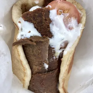 Gyro sandwich (the owner is Greek, so... )