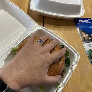 Bigger than my hand.