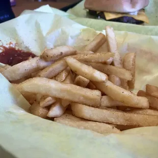 Awesome fries!!  Cooked and seasoned perfectly!!