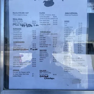 Food truck Menu