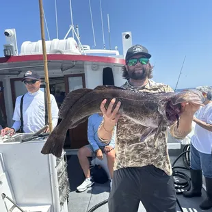 Sean with a nice lingcod!