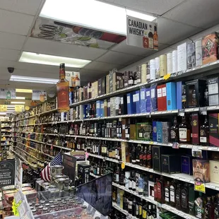 Whiskey aisle.