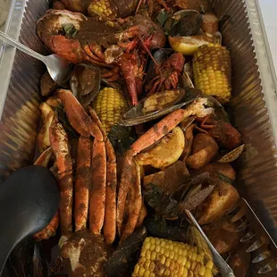 The Half with mix sauce