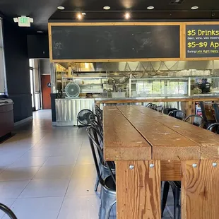 Inside the restaurant