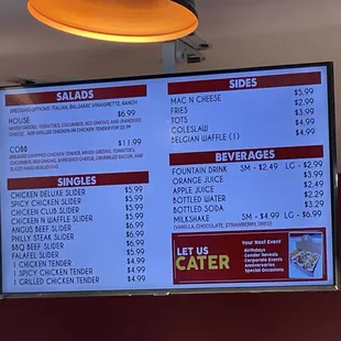 Sides menu