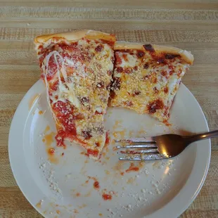 Pizza with a side order of grease