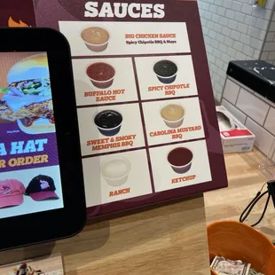 Unlimited choice of free sauces