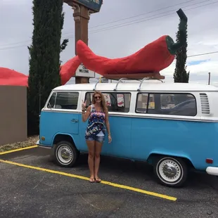 VW van with mini chili out front