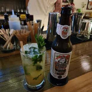 Holiday Mojito and ace dry cider