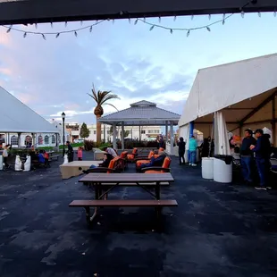 More chairs and benches