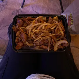 Mongolian beef with double meat