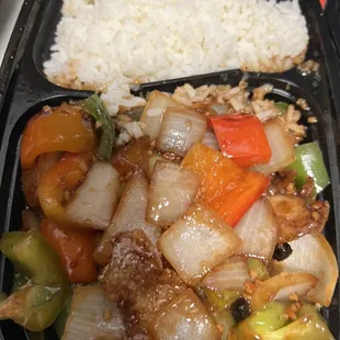 22. Fish Filet with Black Bean Sauce Lunch Special
