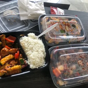 Various vegetable dishes, made with love