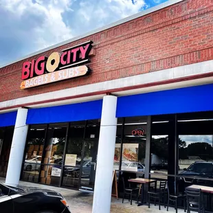 the front of the building