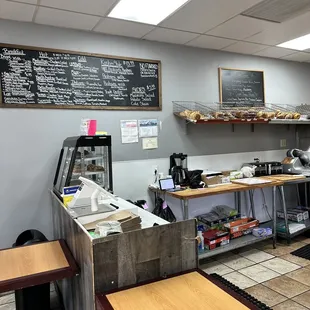 Counter and menu