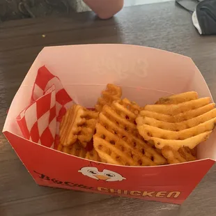 Waffle fries