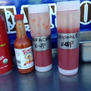Siracha and chipotle ketchup