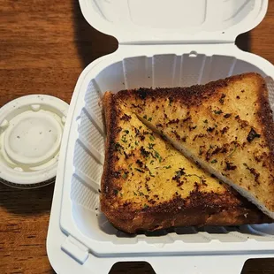 My salad dressing I ordered but got toast instead of salad