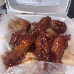 6 piece honey bbq wings