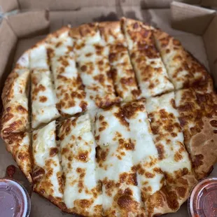a pizza in a box