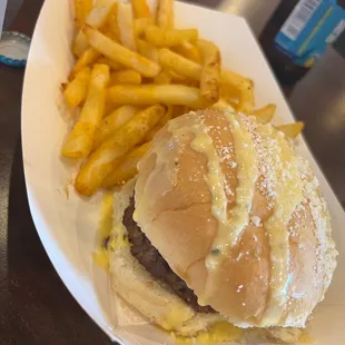 Lex Burger week burger! It was really good, wish the bun was toasted but enjoyed it!