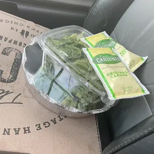 a box of green beans