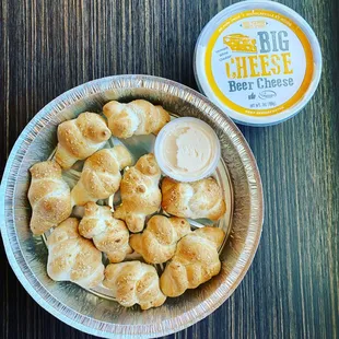 Pretzel Knots and Beer Cheese