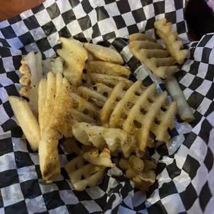 Waffle fries