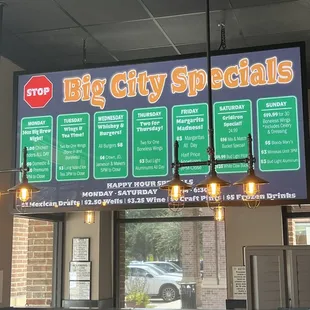 Big city specials
