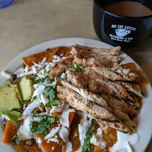 Aztec Chilaquiles with chicken