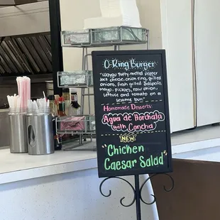 Side menu items