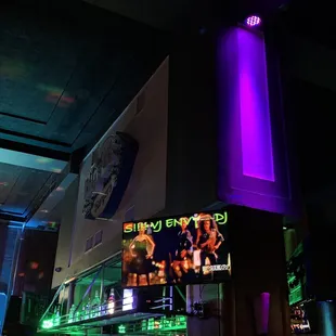 TVs playing Vintage Videos @ Big D's in Pomona CA