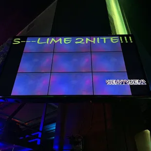 Lime 2Nite TVs Playing Videos @ Big D's in Pomona CA