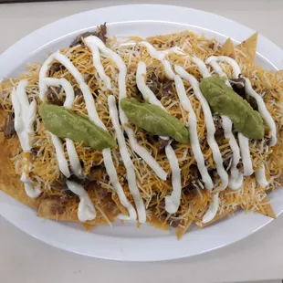 Tthis is our nachos carne asada