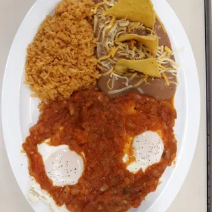 Our new plate Huevos Rancheros plate with Tortillas at Big Daddy's
