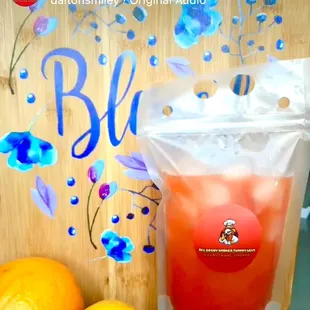 Fresh cold pressed juice.   Watermelon Cooler