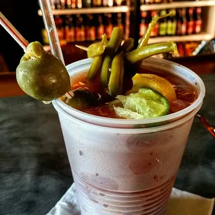 My fave bartender is getting better and better at makin' bloody marys!