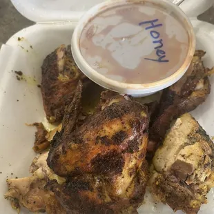 Sample of chicken, kids ate the ribs before I got a chance to take a photo :)