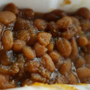 a bowl of baked beans