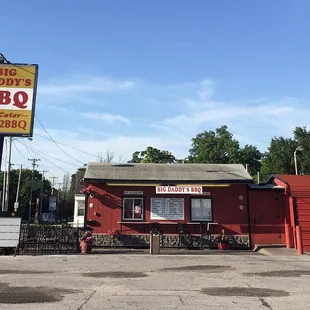 the front of the restaurant
