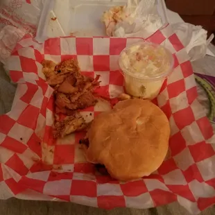 Soggy, under cooked very fatty brisket sandwich