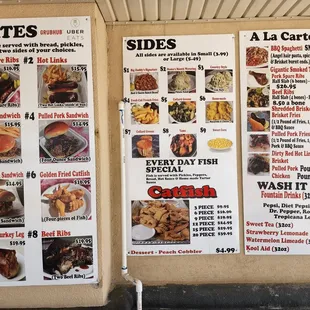 menus and prices