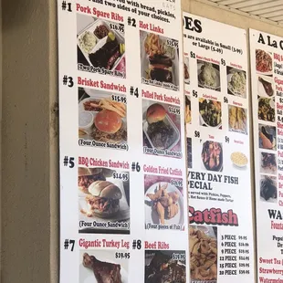 Plates menu