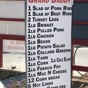 The Grand Daddy meal