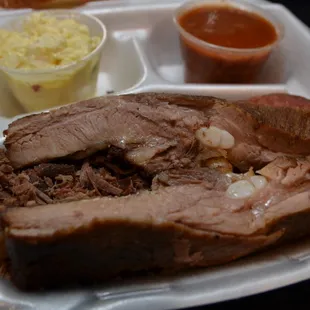 3 Meat -  Ribs Brisket, Hot Links