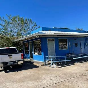 The little blue building where the magic is made!