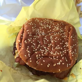 The big daddy double with cheese... Oh hell yeah...