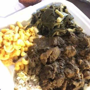 Curry goat w/ 2 sides