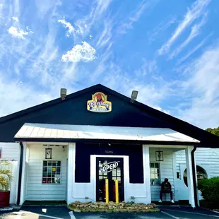 the front of the restaurant