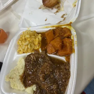 2pc Smothered Pork Chop Dinner with Rice